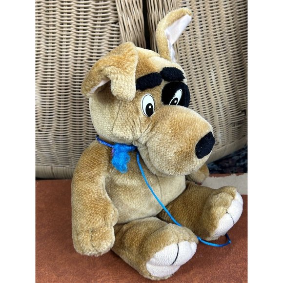 plush brown dog with black eye New Concepts Hong Kong scrappy Vintage - Picture 5 of 11